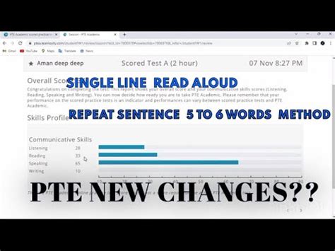 Pte Single Line Read Aloud Changes Repeat Sentence Hack How To Crack