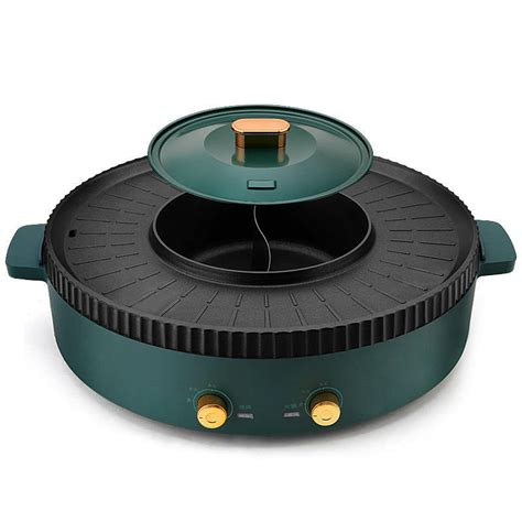Multi Function Smokeless Electric Hot Pot And Bbq Grill Pan Bbq With Hot Pot And Electric