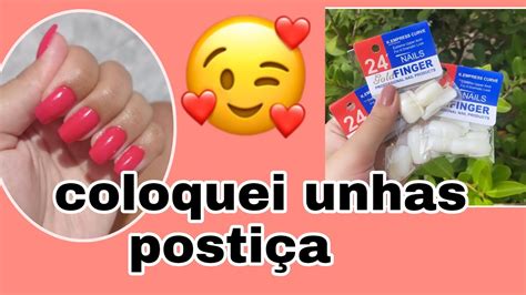 Como Colocar Unhas Posti A Simples E F Cil Youtube