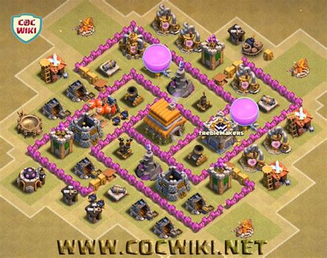 Best Town Hall Th 6 Clan War Bases