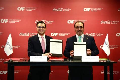 CAF y Coca Cola firman acuerdo para impulsar el desarrollo sostenible de América Latina y el Caribe