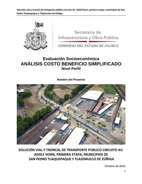 PDF Evaluación Socioeconómica ANÁLISIS COSTO El parque vehicular