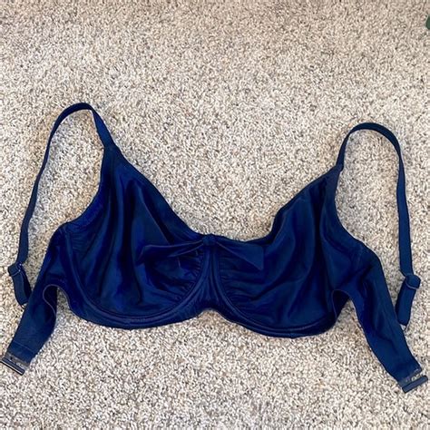 Pour Moi Swim No Padding Beautiful Navy Bikini Top By Pour Moi 32g Worn Once For A Trip