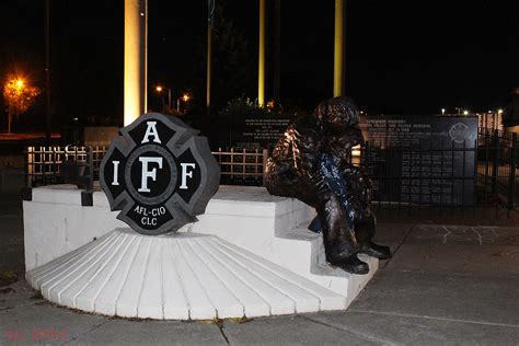 The Outskirts of Suburbia: IAFF Fallen Firefighters Memorial at Night