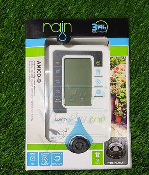 Programador De Grifo Rain Amico D Dial Con Rosca Met Lica