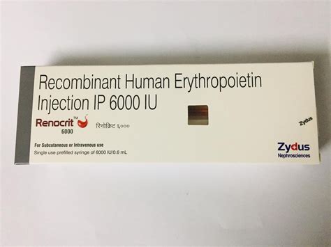 Zydus Recombinant Human Erythropoietin Injection Ip Iu