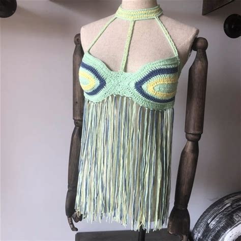 Tops New Sexy Handmade Crochet Beach Bikini Top Poshmark