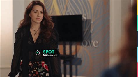 Y A S Pussy Bow Polka Dot Sheer Blouse With Puff Sleeve Worn By Ginger Sweet Melia Kreiling As