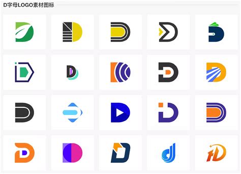 D字母Logo创意设计案例欣赏字母Logo系列 标小智