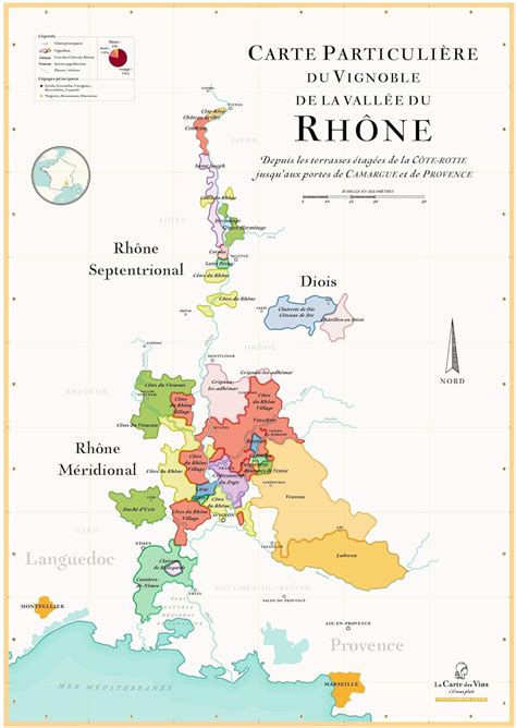 La Carte des Vins s il vous plaît Rhône Wine Map 50 x 70 cm Amazon