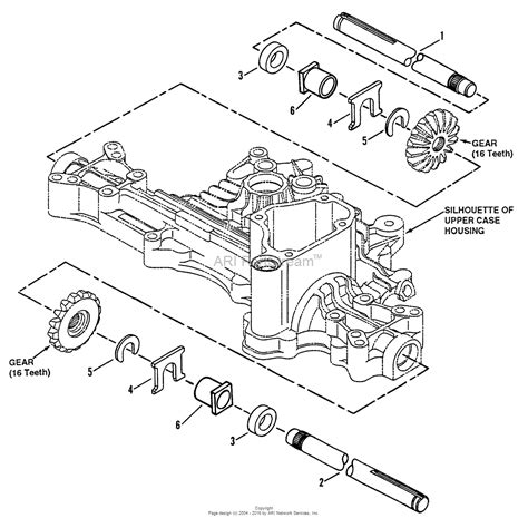 Snapper K55 Tuff Torq Hydrostatic Transaxle Parts Diagram For Axle