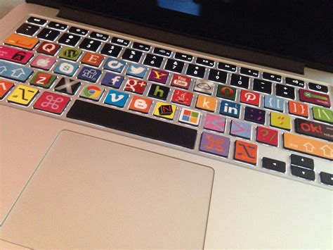 MacBook Pro Keyboard with Logos for Letters