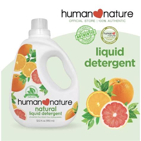 Human Nature Natural Liquid Detergent 950ml Biodegradable Non Toxic