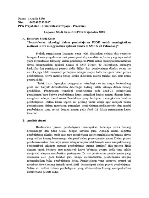 Studi Kasus Ppg Pdf