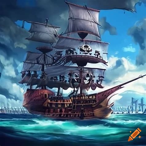 piece pirate ship artwork  craiyon