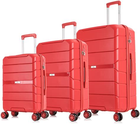 Чемодан из полипропилена L'case Singapore (размер M), зеленый — купить ...