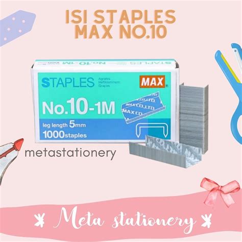 Jual Isi Staples Max No Pc Shopee Indonesia