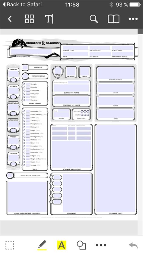 Goblin Slayer Dnd Character Sheet