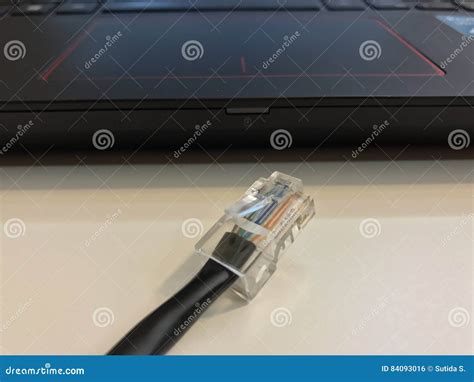 LAN connector stock photo. Image of internet, notebook - 84093016