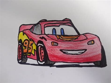 how to draw lightning mcqueen 2