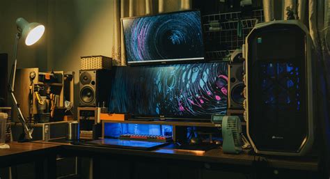 Home Studio With Modern Professional Audio Equipment And Monitors