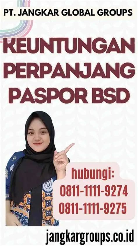 Perpanjang Paspor BSD Panduan Lengkap Jangkar Global Groups