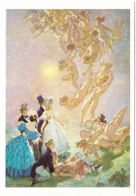 Visitants From The Moon By Norman Lindsay Nude Art Postcard Topics