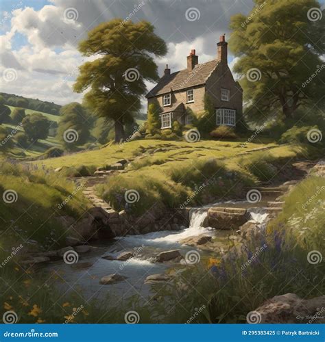 British Countryside Serenity an English Landscape Stock Image - Image ...