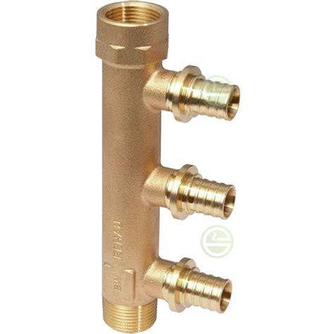 Коллектор Rehau 3 выхода на воду, гребенка Рехау купить 13661311001 цена