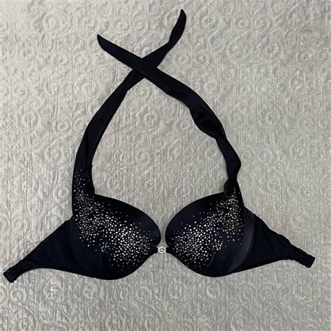 Venus Swim Venus Black Halter Bikini Top Dd Poshmark