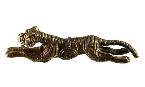 Figurine Tigre Feng Shui Amulette En Laiton D Coration Miniature