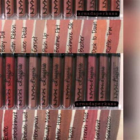 Jual Original Nyx Lip Lingerie Ruffle Trim Exotic Seduction Dust To Down Bedtime Flirt