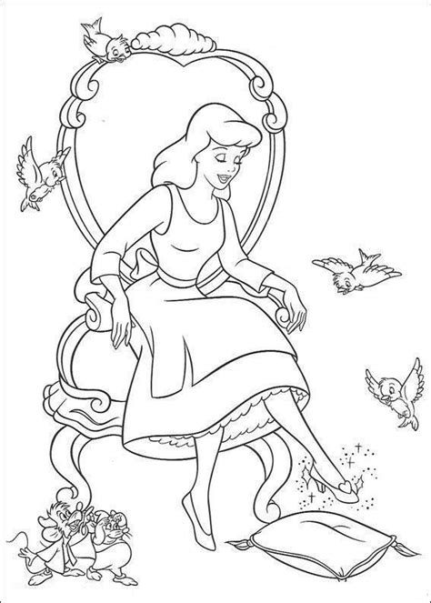 Desenho Da Cinderela Colorido