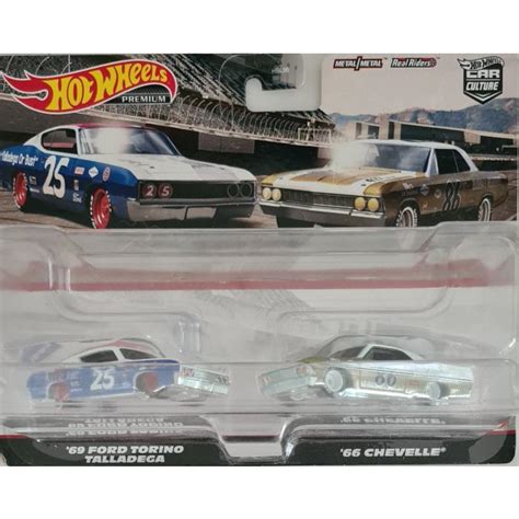 Hot Wheels Car Culture 69 Ford Torino Talladega 66 Chevelle