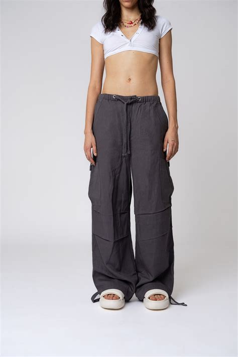 Grey Parachute Pants Crayyheads