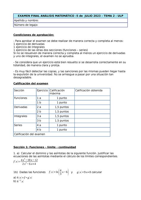 Final analisis julio ULP 2023 5 7 23 tema 2 EXAMEN FINAL ANÁLISIS