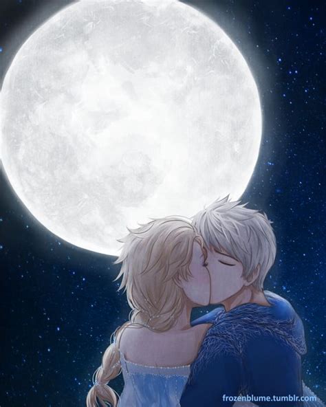 Jelsa  Frozen Elsa And Jack Frost Kiss Jelsa Pinterest Jack Frost Thoughts And Jack