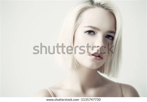 Closeup Portrait Beautiful Blonde Woman Nude Stock Photo Shutterstock