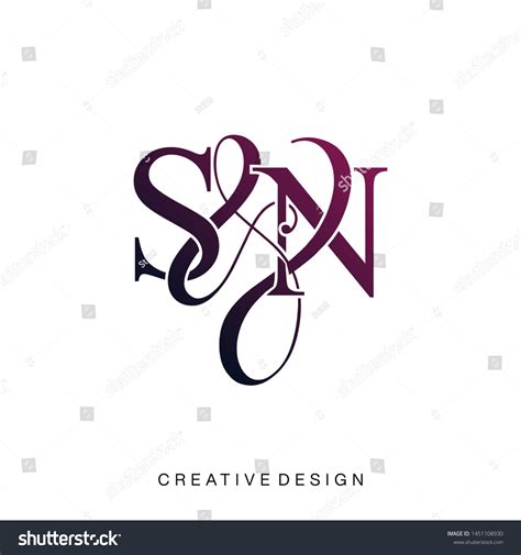 S N Sn Logo Initial Vector Stock Vector (Royalty Free) 1451108930 ...