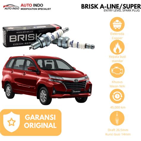 Jual Busi Mobil Racing Avanza Xenia Dual VVTi Busi Brisk Super MR14LC