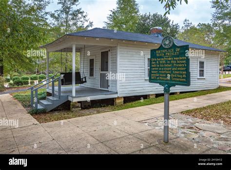 Home where Elvis Presley was born at the Elvis Presley Birthplace and