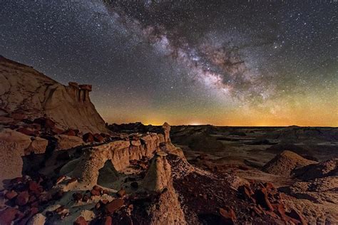 New Mexico Badlands. | Milky way galaxy, Milky way, Badlands