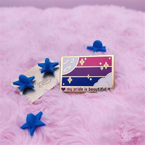 Bisexual Bi LGBTQIA Enamel Pin Etsy UK Enamel Pin Etsy Enamel Pins