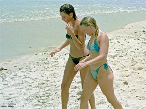 Two Women Walking On Beach Palm Beach 1983 Two Bikini Cl… Flickr