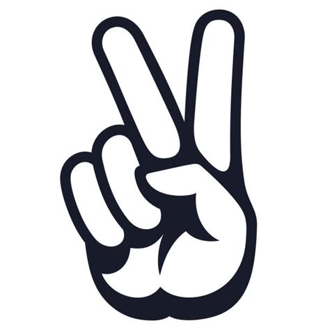 3900 Cartoon Of A Peace Finger Sign Stock Photos Pictures And Royalty
