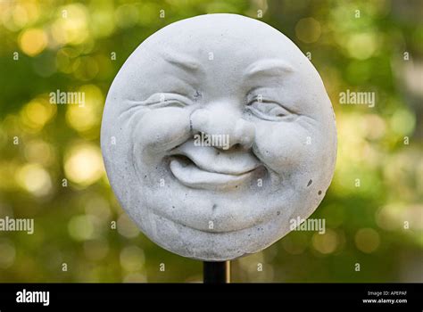 Man in the moon sculpture Stock Photo - Alamy