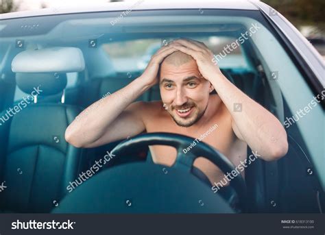 Naked Man Car Traffic Jam Stock Photo 618313100 Shutterstock