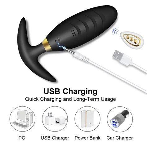 Controle Remoto Analplug Para Mulheres E Homens 10 Modos Exciter Rechargable Butts Dildo