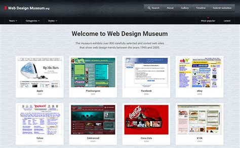 Web Design Museum Shows You Web Design Trends From The Past My First Ux