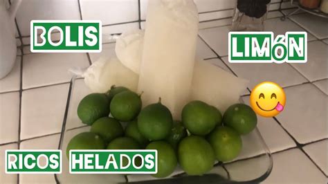 Como preparar helados bolis congeladas hielitos de limón para este